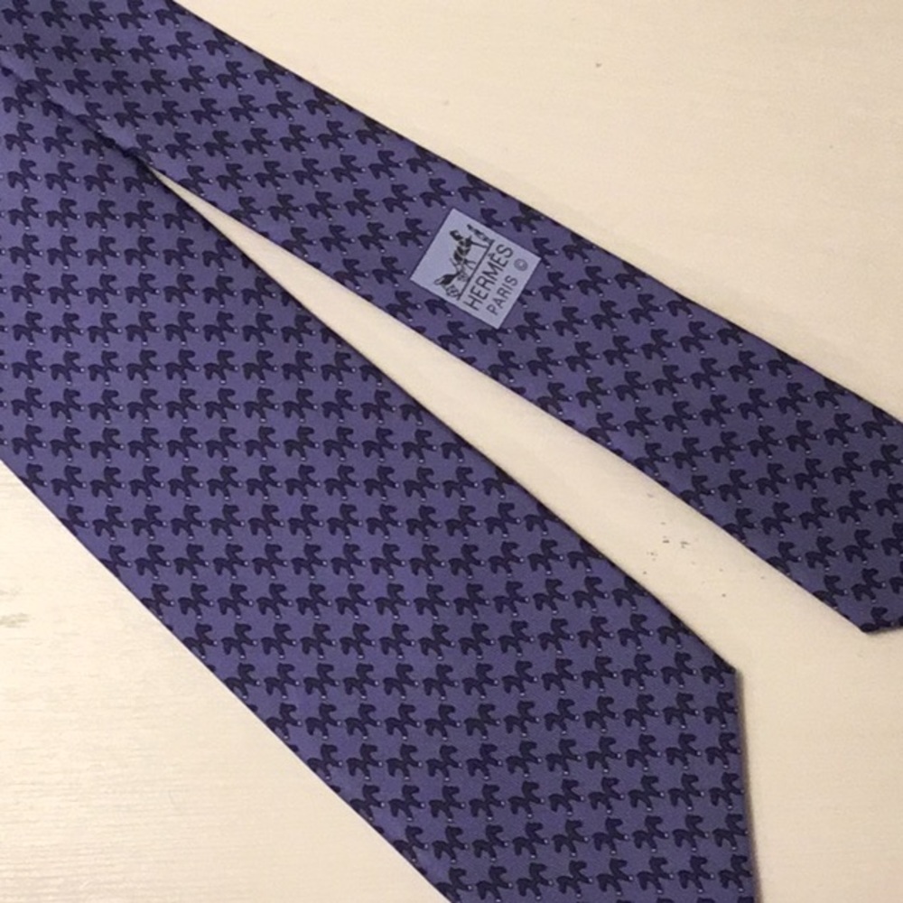 Hermès Whimsical Print Necktie